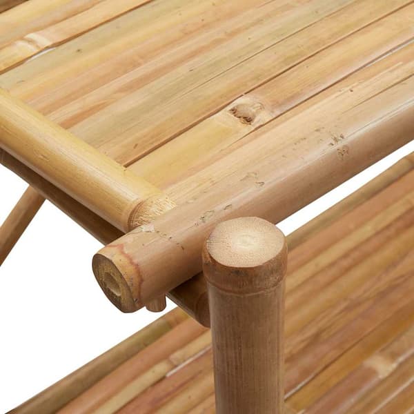 Bokhylla 5 hyllplan 100x40x150 cm bambu