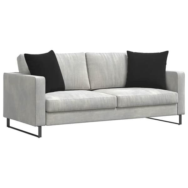 Sofakuddar 2 pcs Svart 50 x 50 cm Kordread tyg