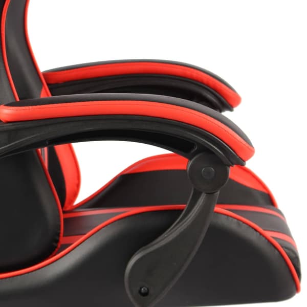 Gamingstol svart och röd konstläder