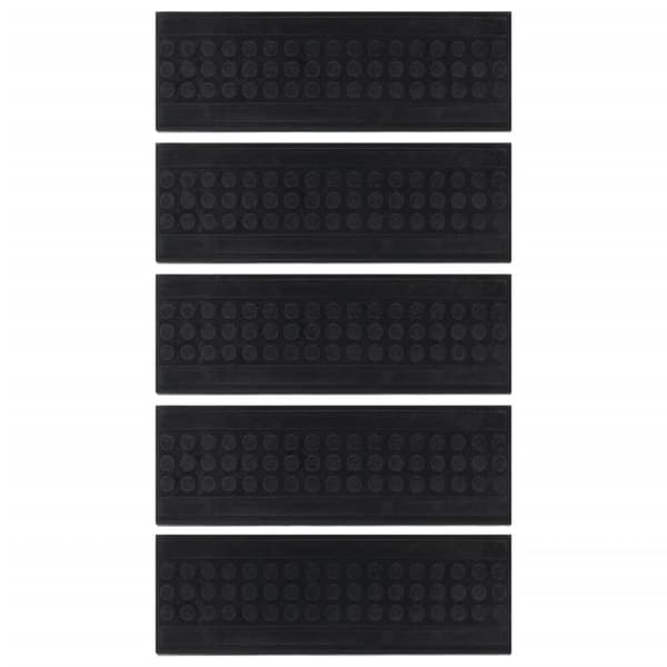 Trappstegsmattor 5 st 25x75 cm gummi