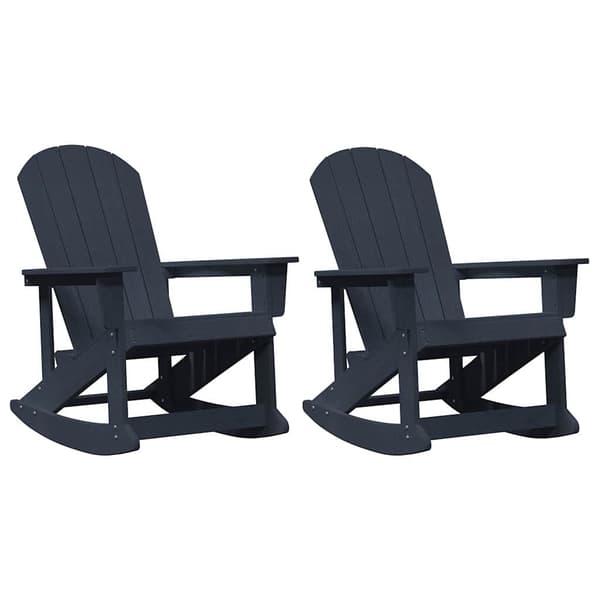 Adirondack Gungstolar 2 pcs Mörkblå HDPE