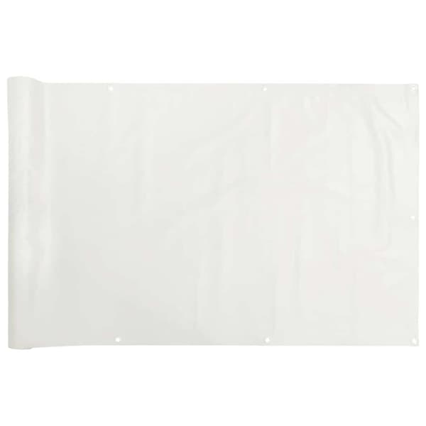 Insynsskydd för balkong vit 700x120 cm PVC