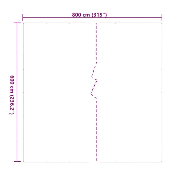 Växtskydd Transparent 6 x 8 m PVC