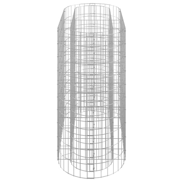 Planteringsgabion galvaniserat järn 120x50x100 cm