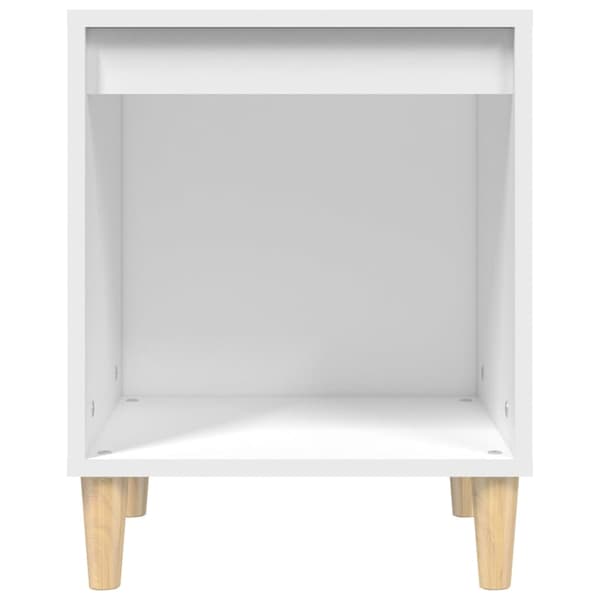 Sängbord 2 st vit 40x35x50 cm