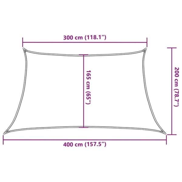 Solsegel 160 g/m² blå 3/4x2 m HDPE
