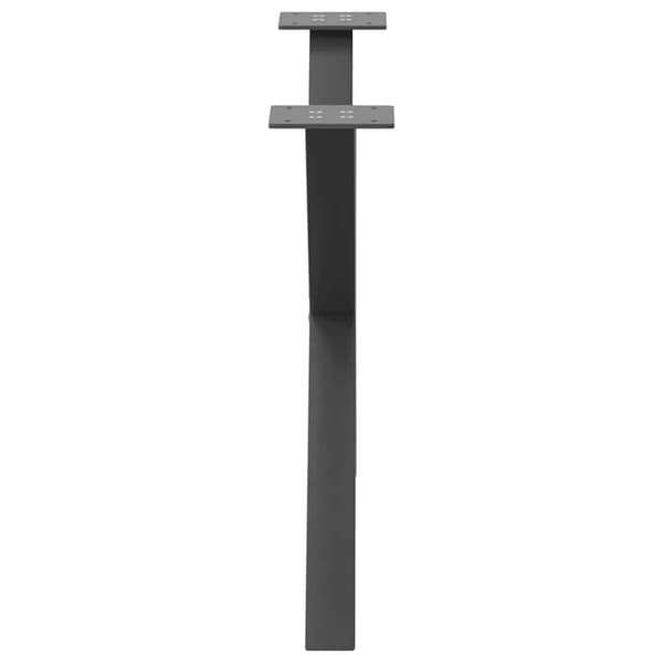 Soffbordsben X-formade 2 st antracit 70x(42-43) cm stål