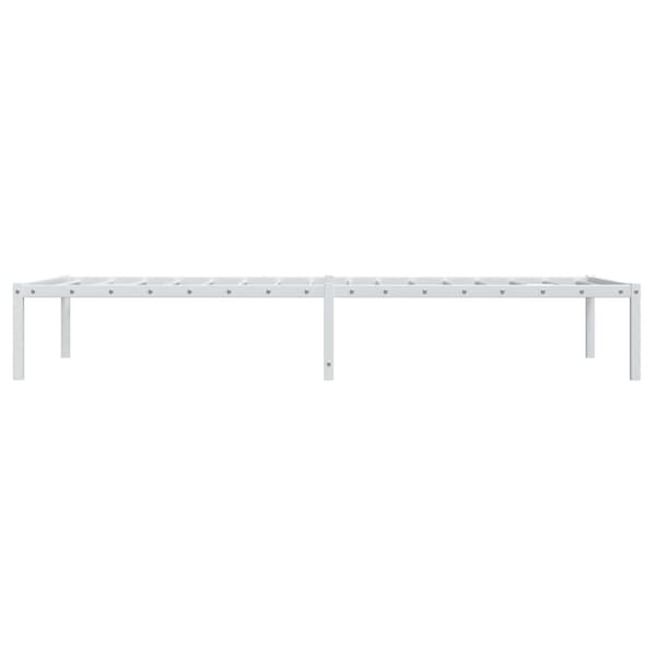 Sängram metall vit 90x200 cm