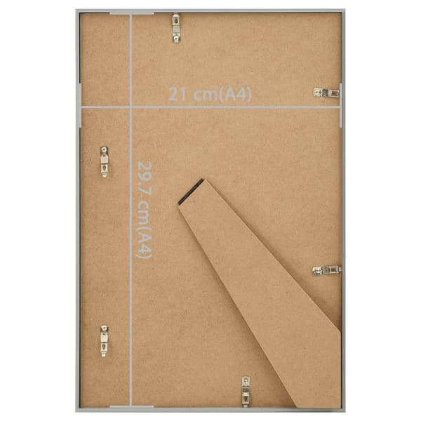 Fotoramar 3 st för bord silver 21x29,7cm MDF