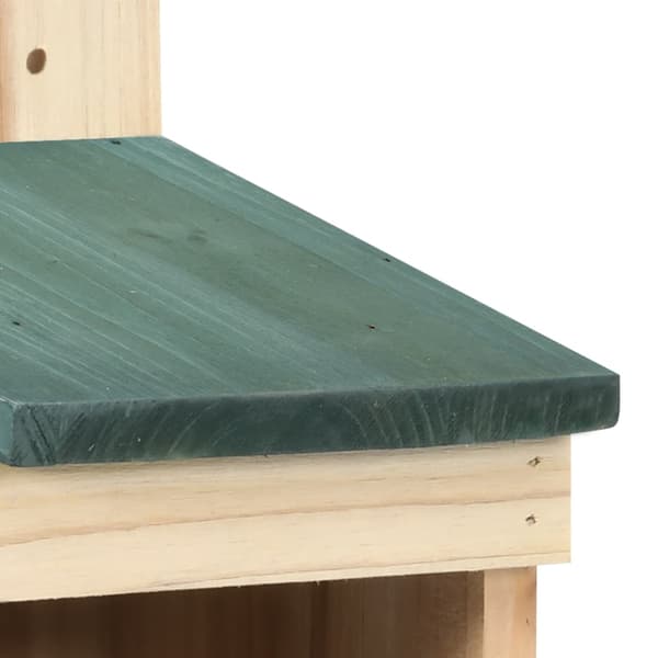 Fågelholkar 4 st 12x16x20 cm granträ