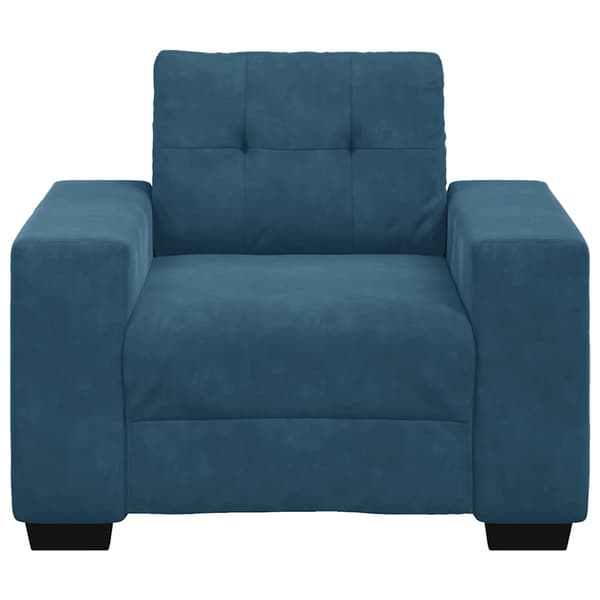 Soffstol blå 100x78x80 cm sammet