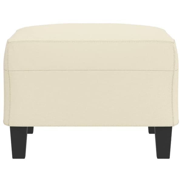 Fotpall gräddvit 70x55x41 cm konstläder