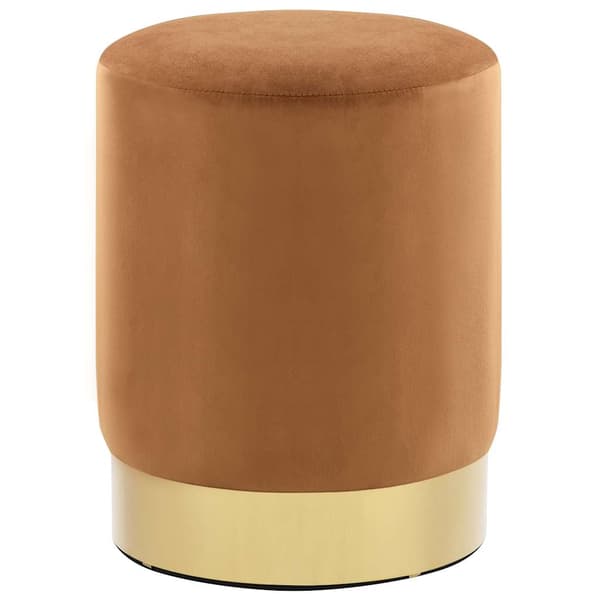 Pall brun och guld sammet 28 x 36 cm