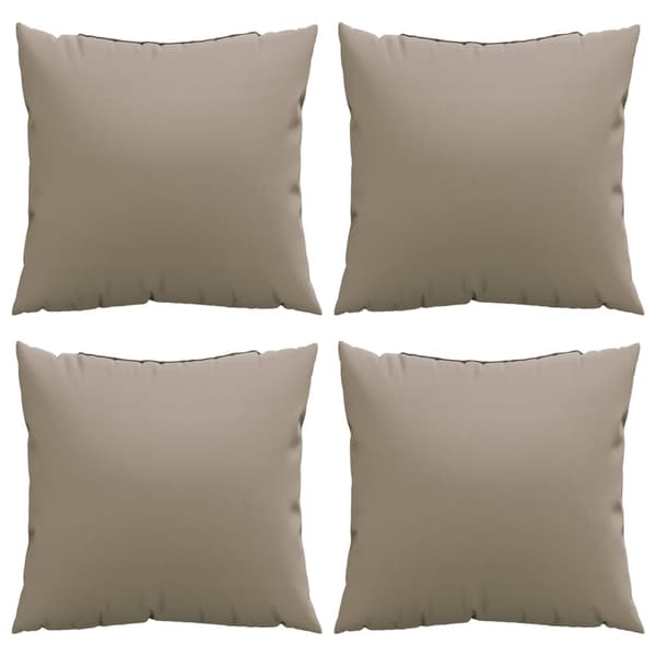 Soffkuddar 4 st taupe 40x40 cm tyg