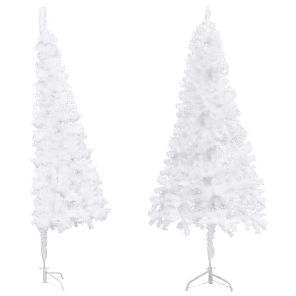 Plastgran för hörn vit 240 cm PVC
