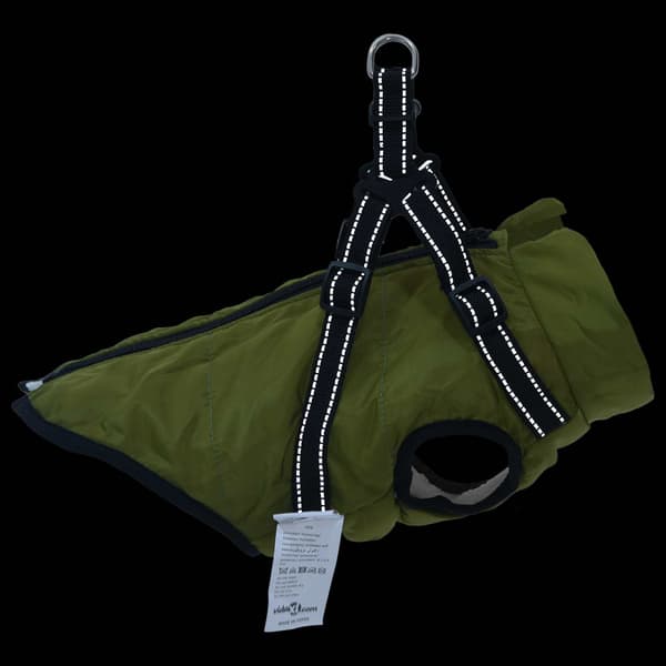 Hund Kappa Armégrön L36 Fleece och Polyester
