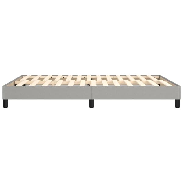 Boxspring-sängram ljusgrå 140x200 cm tyg