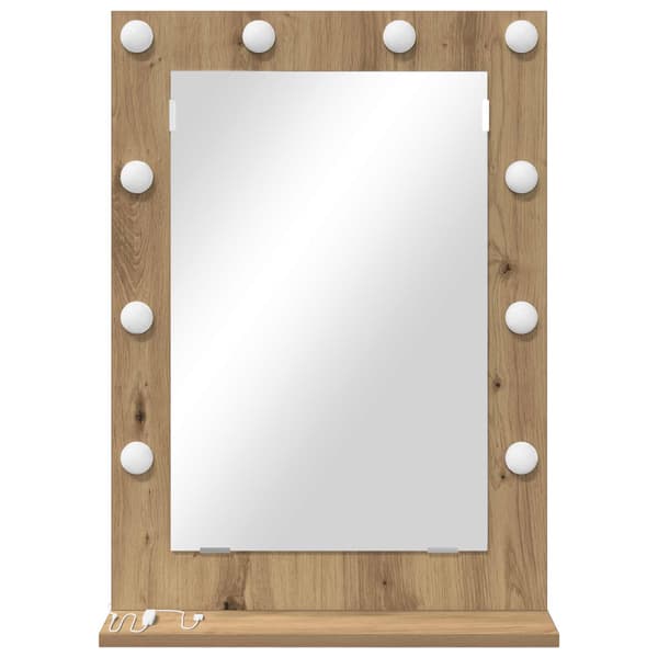 Smink Spegel Artisan Ek 70 x 50 x 18 cm Rektangulär