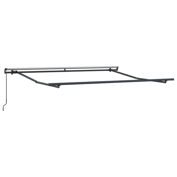 Utfällbar markis Svart 300 x 250 cm Polyester och Stål
