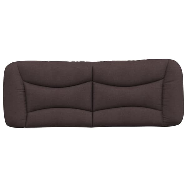 Headboard Cushion "Hvar" Dark Brown 140 cm Fabric