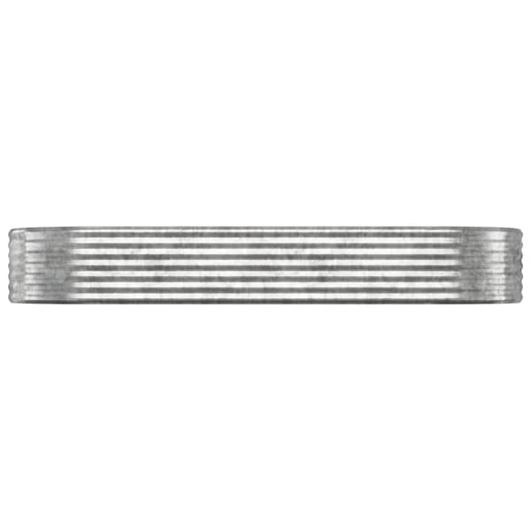 Odlingslåda galvaniserat stål 249x100x36 cm silver