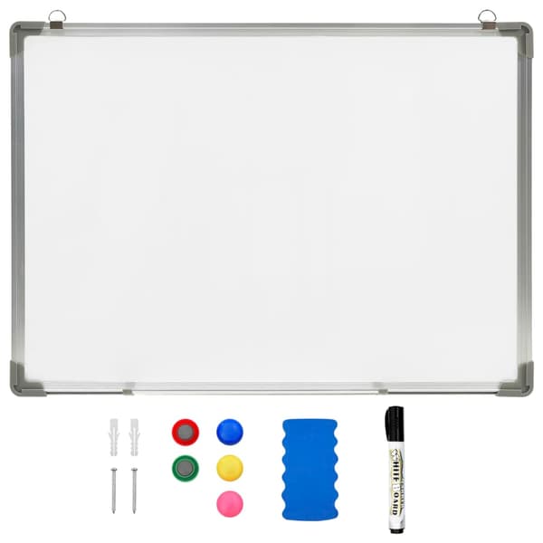 Magnetisk whiteboard vit 70x50 cm stål