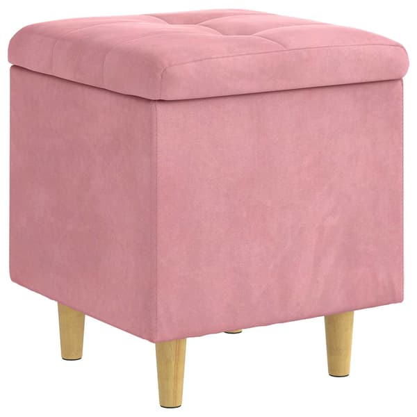 Ottoman med förvaring 40 x 40 x 45 cm Sammet