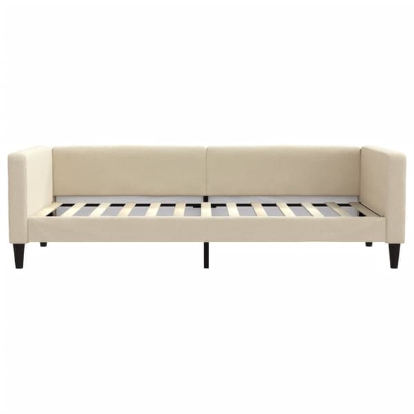Dagbädd utdragbar gräddvit 90x200 cm tyg
