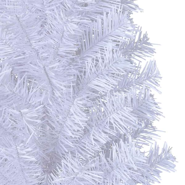 Plastgran med tjocka grenar vit 210 cm PVC