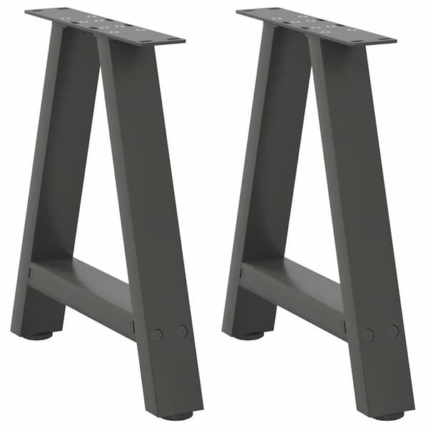Soffbordsben A-formade 2 st antracit 38x(42-43) cm stål