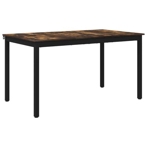 Matbord 140 x 80 x 75 cm METALL Rektangulär