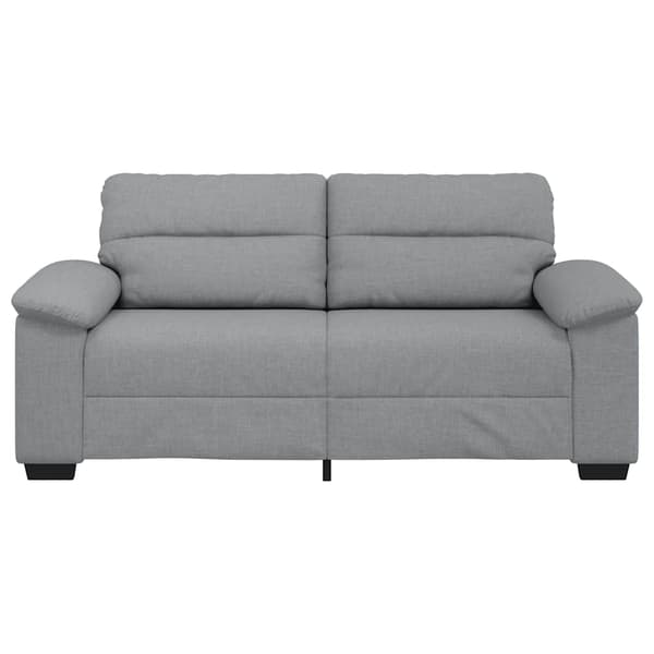 2-sitssoffa ljusgrå 180x81x84 cm tyg