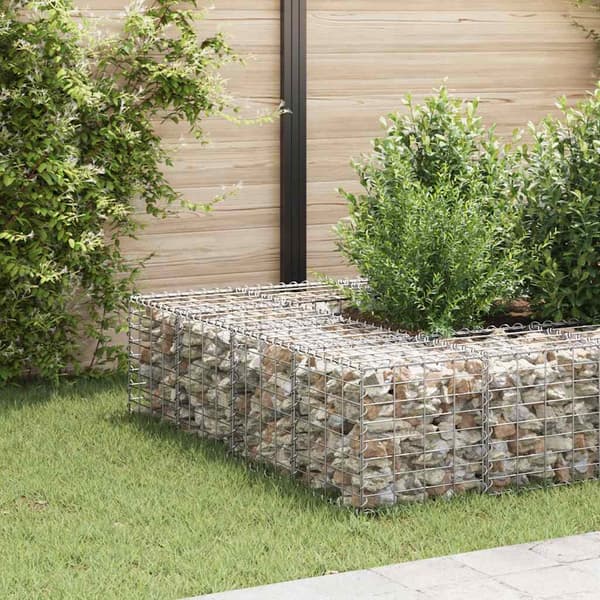Planteringsgabion upphöjd stål 40x40x40 cm
