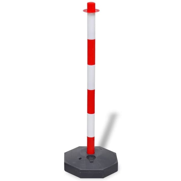 Stolpset 4 st med 2 plastkedjor 10 m vardera