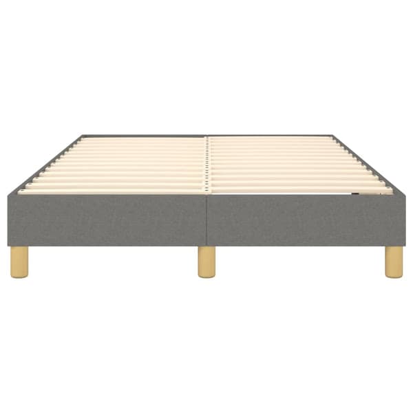 Boxspring-sängram mörkgrå 120x200 cm tyg