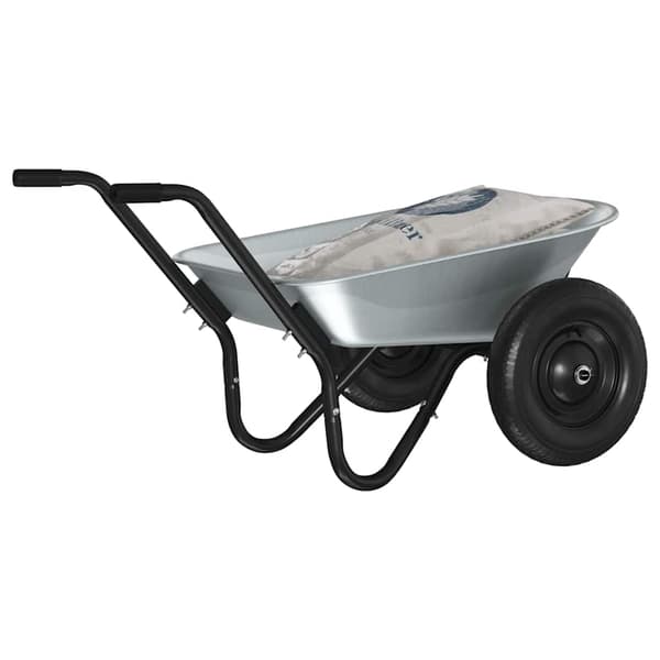 Vagn Silver och svart 124 x 73 x 65 cm Stål