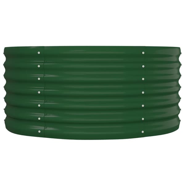 Odlingslåda galvaniserat stål 152x80x36 cm grön