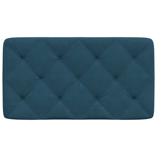 Headboard Cushion Blue 80 cm Velvet