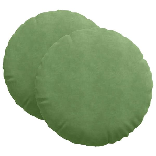 Sittkuddar 2 pcs Ljusgrön Ø60 x 21 cm Sammet