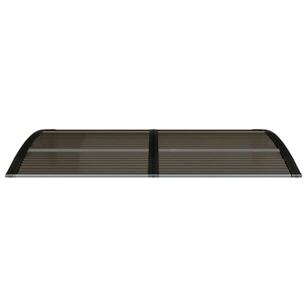 Entrétak svart 150x75 cm polykarbonat