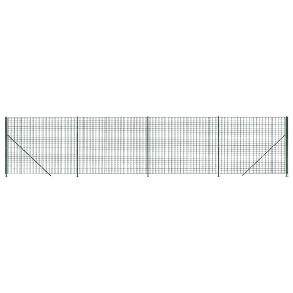Stängsel med stolpsko grön 1,6x10 m