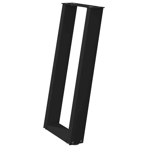 Konsolbordsben U-formade 2 st svarta 28x(72-73) cm stål