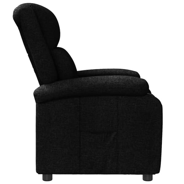Reclinerfåtölj svart tyg