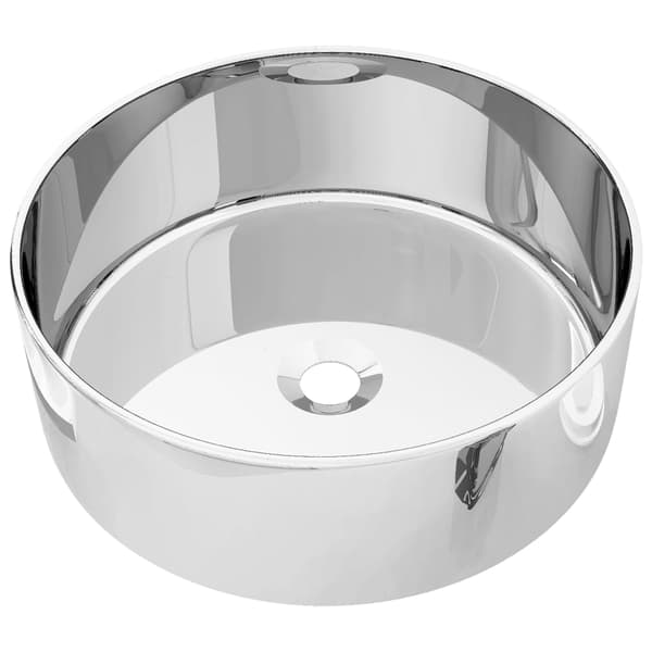 Handfat 40x15 cm keramik silver
