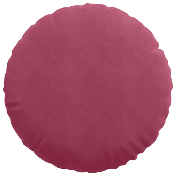 Sittkuddar 2 pcs Vinröd Ø 80 x 29 cm Sammet