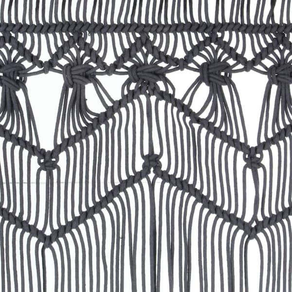 Gardin makramé antracit 140x240 cm bomull