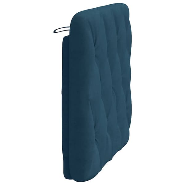 Headboard Cushion Blue 90 cm Velvet