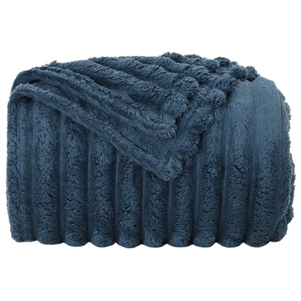 Kastfilt Mörkblå 200 x 150 cm Fleece
