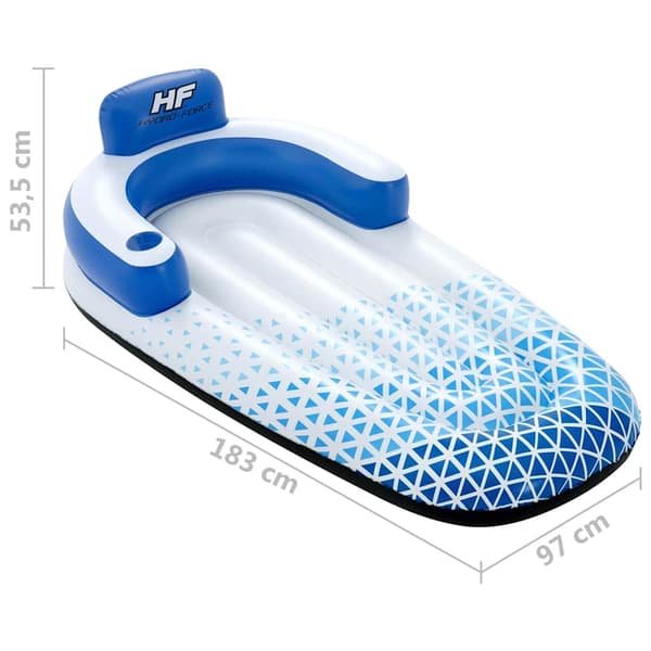 Bestway Hydro Force Badmadrass 183x97 cm blå