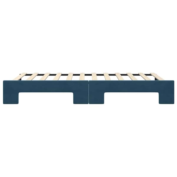 Dagbädd utdragbar blå 100x200 cm sammet
